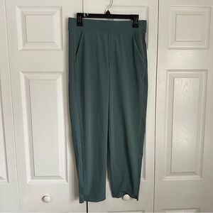 Athleta Pants Womens 4 Green Stretch Tapered Leg Pull On Ankle Athletic Fitness